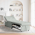 Schlafsofa Hellgrau 194 x 67 x 82 cm Samt