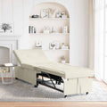 Schlafsofa Creme 194 x 67 x 82 cm Samt