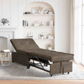 Schlafsofa Dunkelgrau 194 x 67 x 82 cm Huahua Stoff