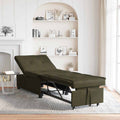 Schlafsofa Olivegrün 194 x 67 x 82 cm Huahua Stoff
