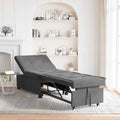 Schlafsofa Ausziehbar Dunkelgrau 194 x 67 x 82 cm Mikrofaser