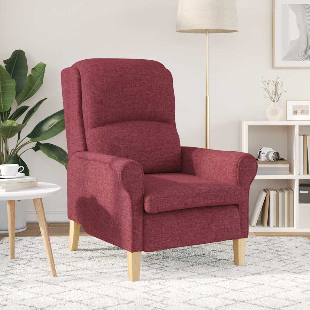 Sessel Weinrot Stoff