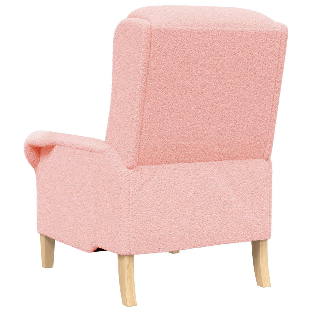 Sessel Rosa Weiches Sherpa-Gewebe
