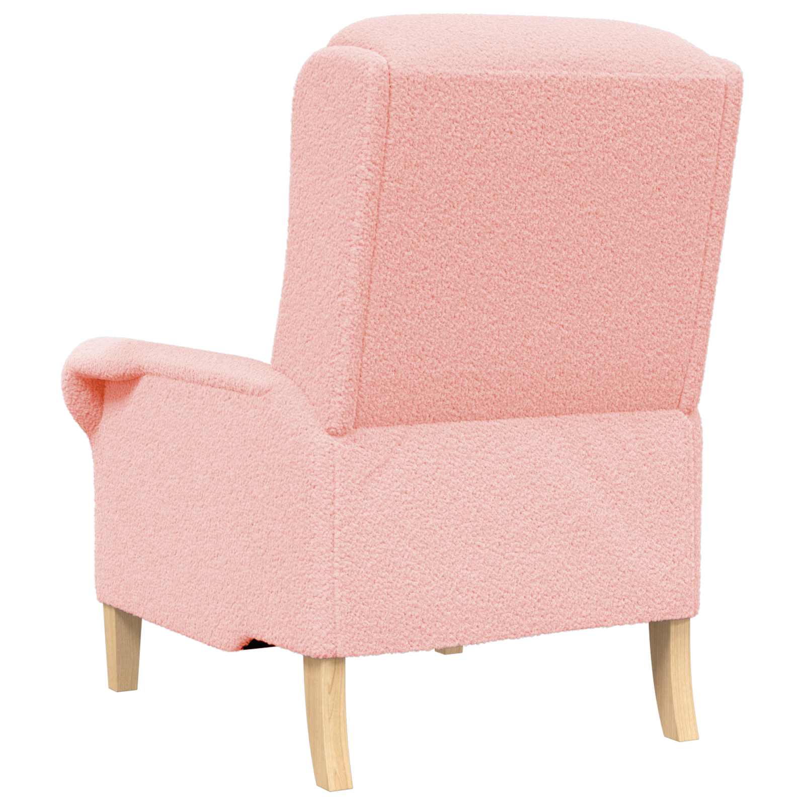 Sessel Rosa Weiches Sherpa-Gewebe