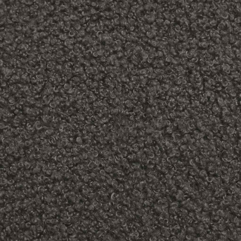 Sessel Dunkelgrau Weiches Sherpa-Gewebe