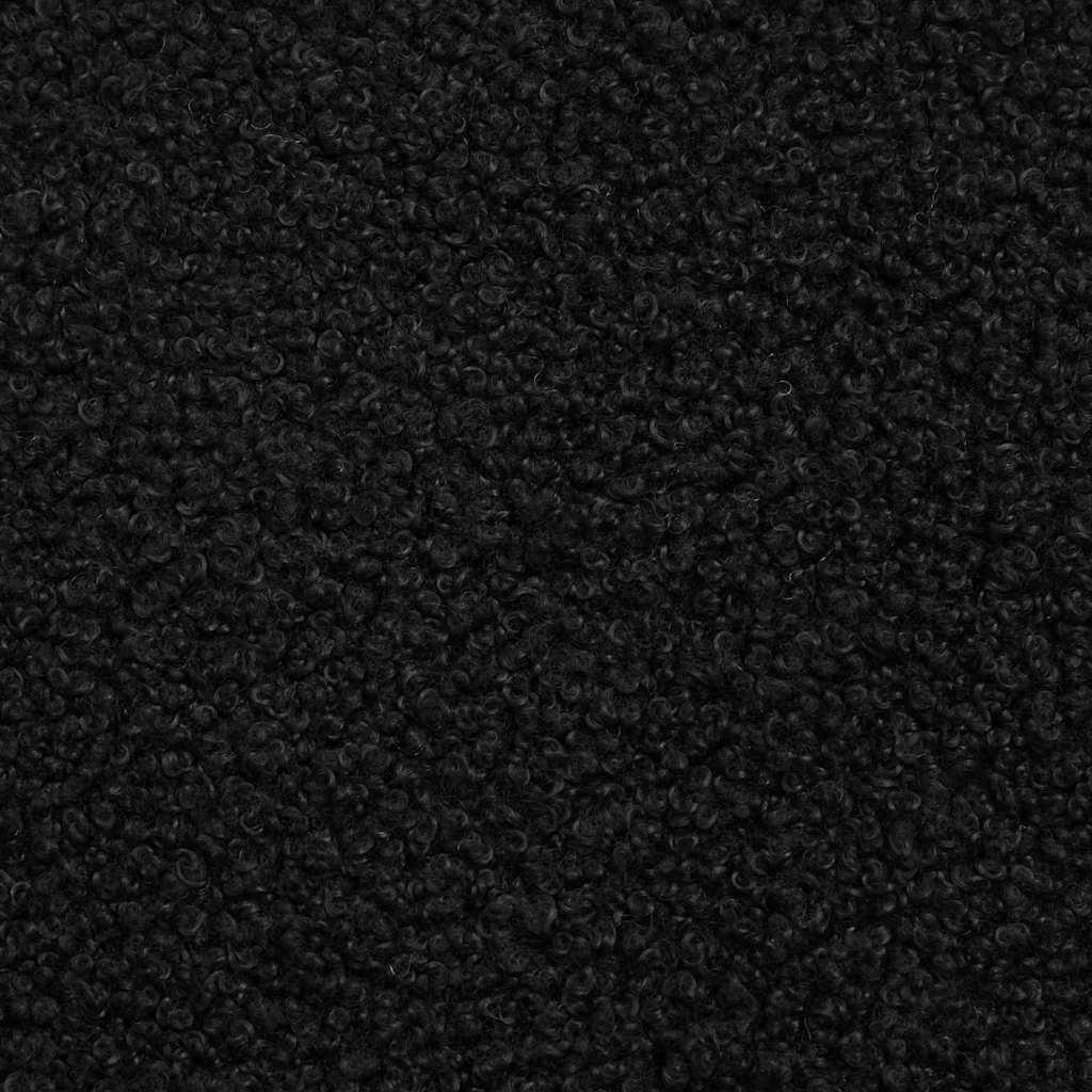 Sessel Schwarz Weiches Sherpa-Gewebe