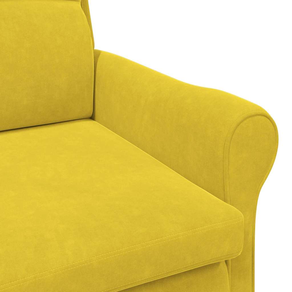 Sessel Gelb Samt