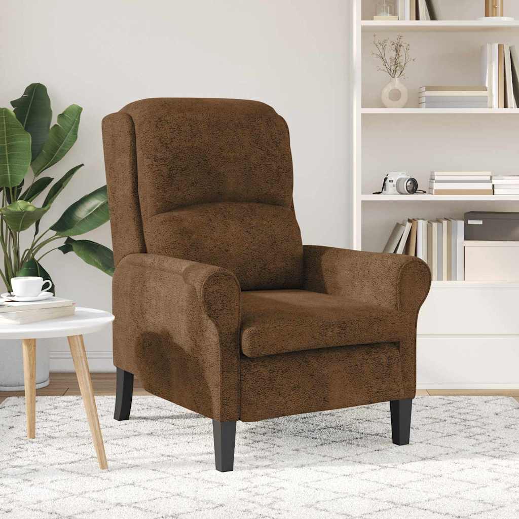Sessel Braun Kunstleder