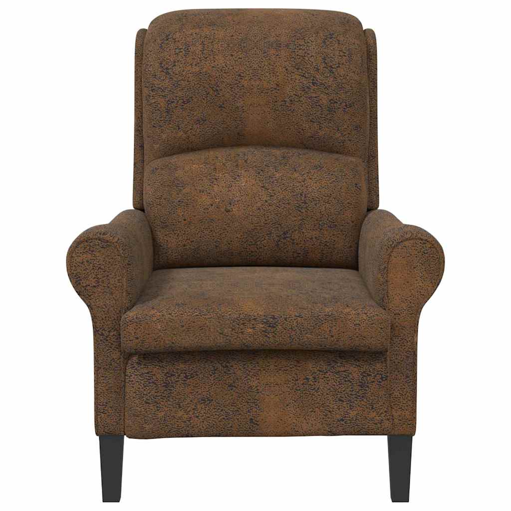 Sessel Braun Kunstleder