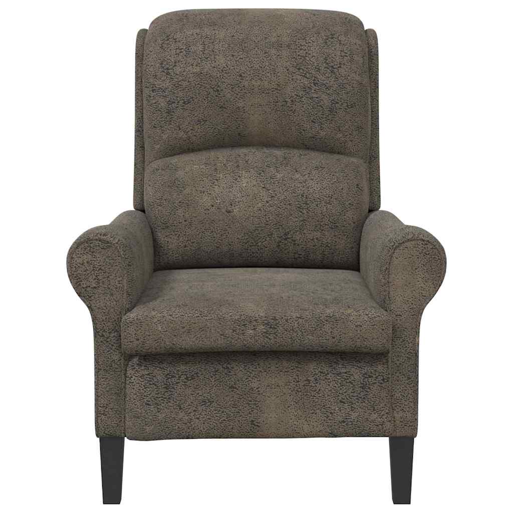 Sessel Dunkelgrau Kunstleder