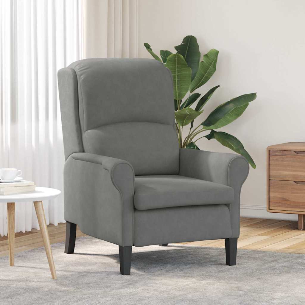 Sessel Dunkelgrau 76 x 94 x 102 cm Mikrofaser