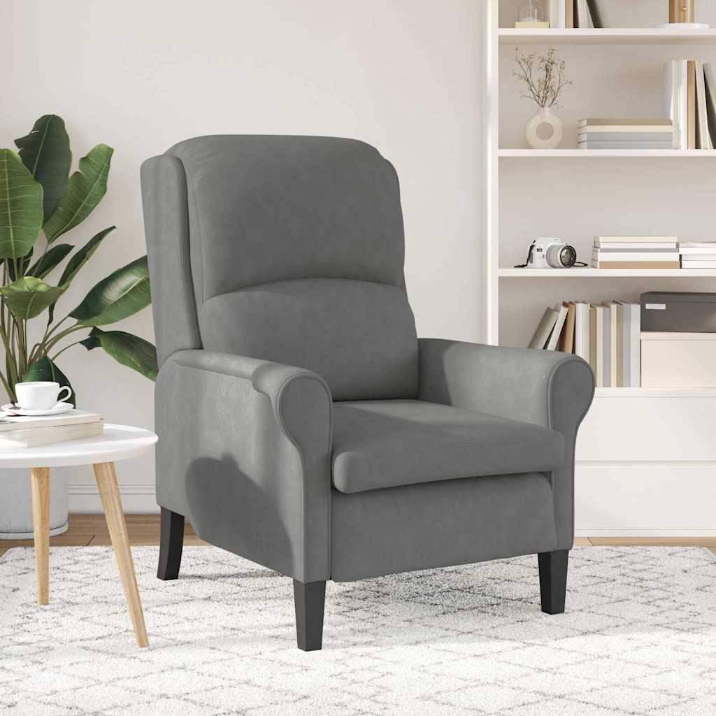 Sessel Dunkelgrau 76 x 94 x 102 cm Mikrofaser