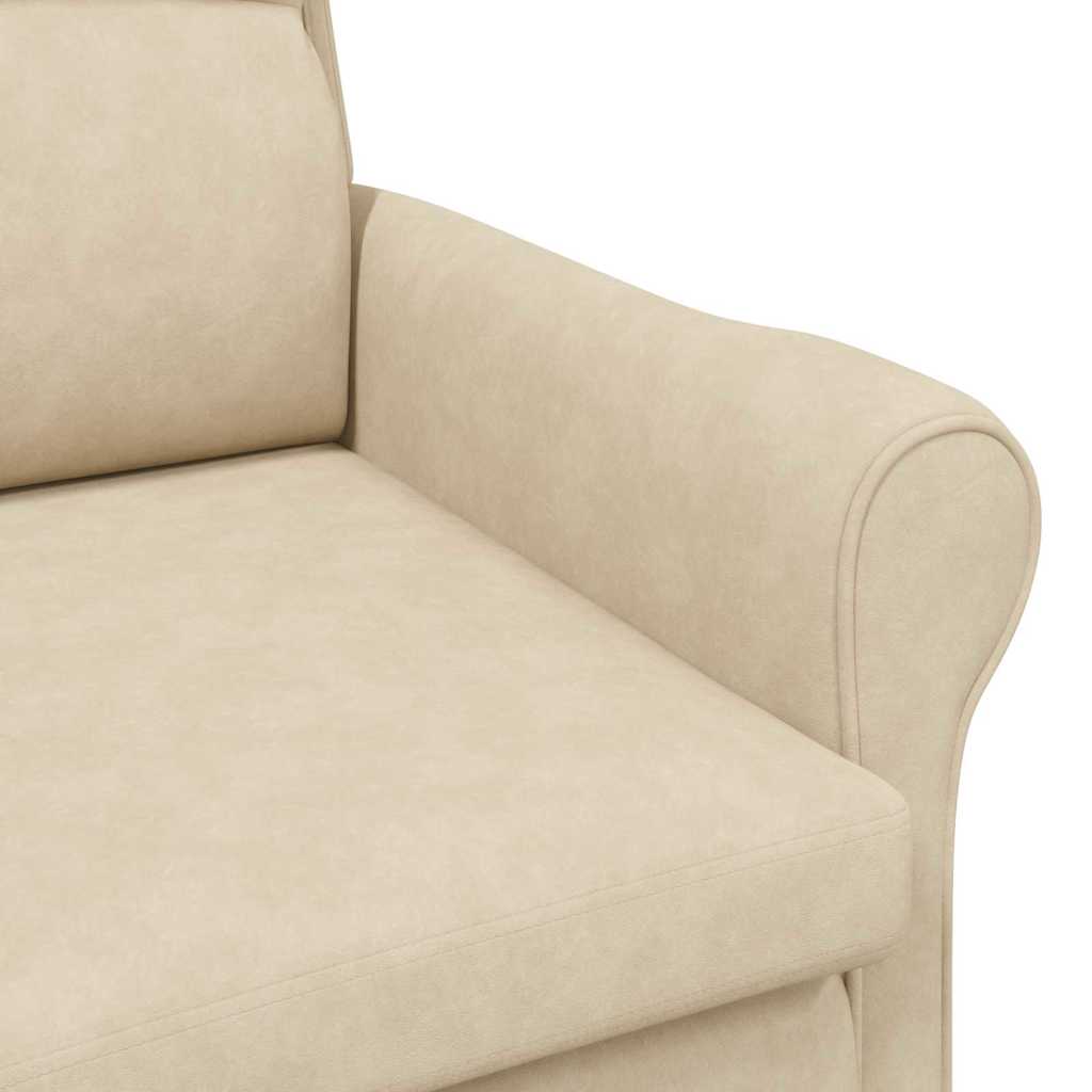 Sessel Creme 76 x 94 x 102 cm Mikrofaser