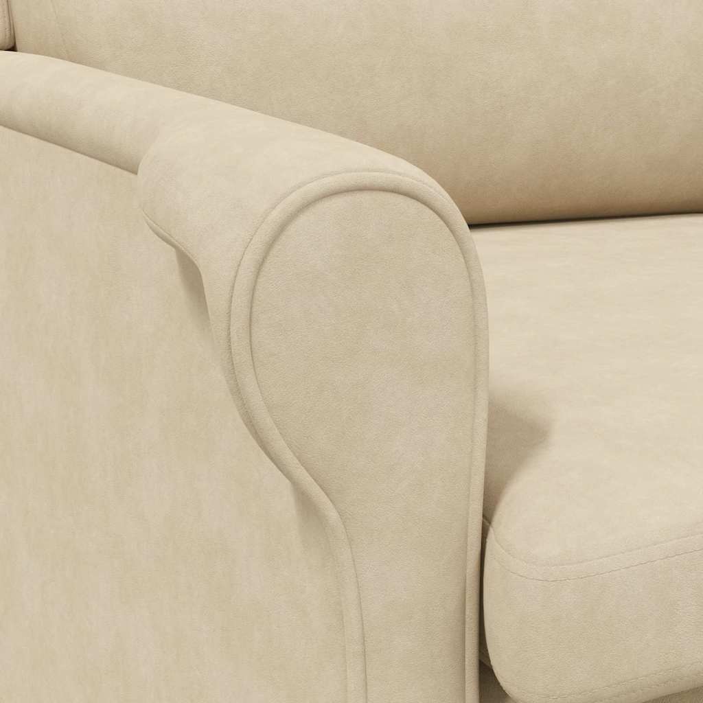 Sessel Creme 76 x 94 x 102 cm Mikrofaser