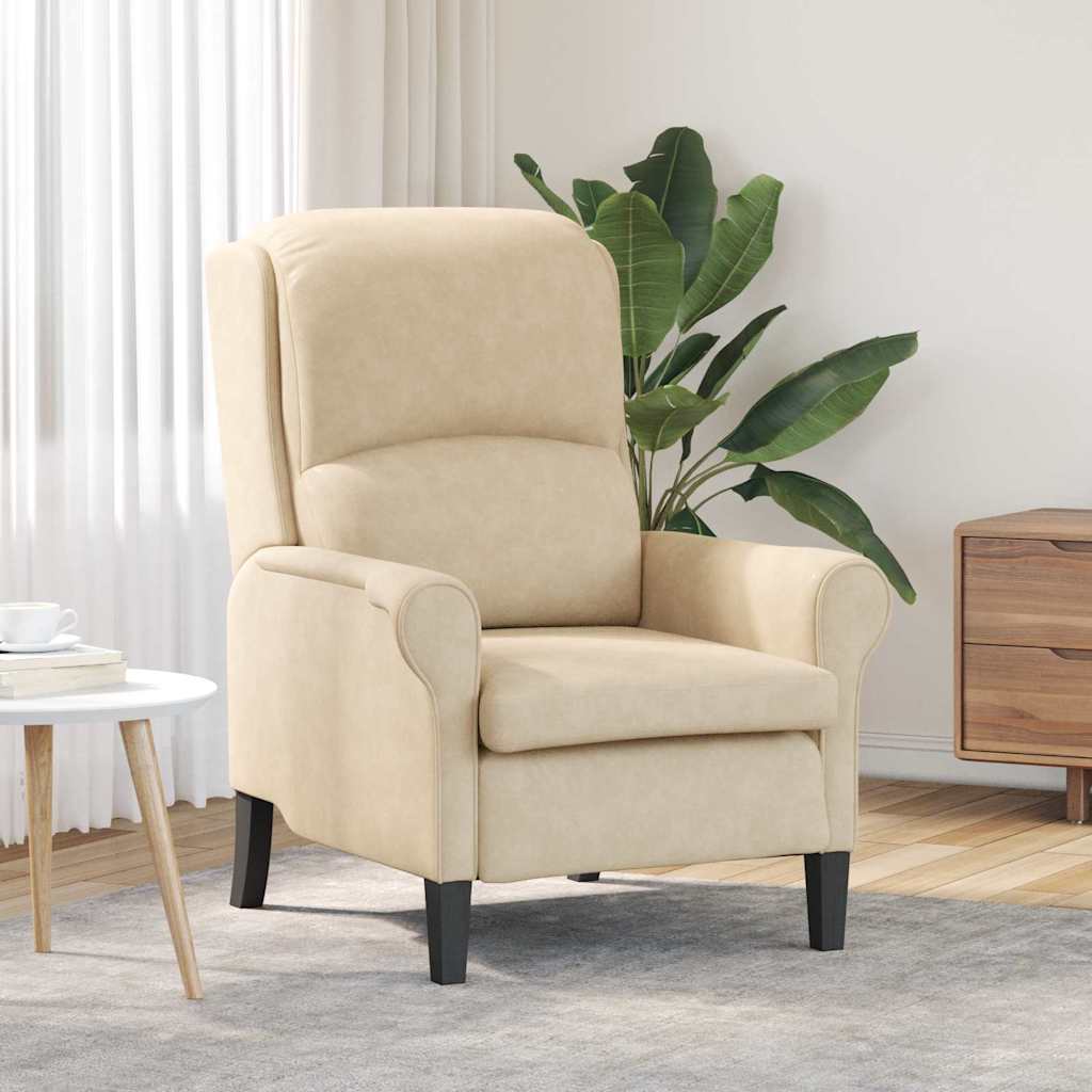 Sessel Creme 76 x 94 x 102 cm Mikrofaser