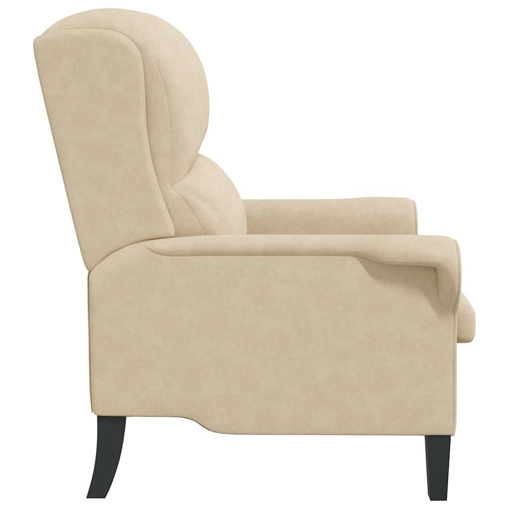 Sessel Creme 76 x 94 x 102 cm Mikrofaser