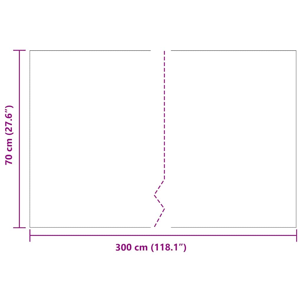 Wurzelsperre Schwarz 0,7 x 3 m Polyethylen