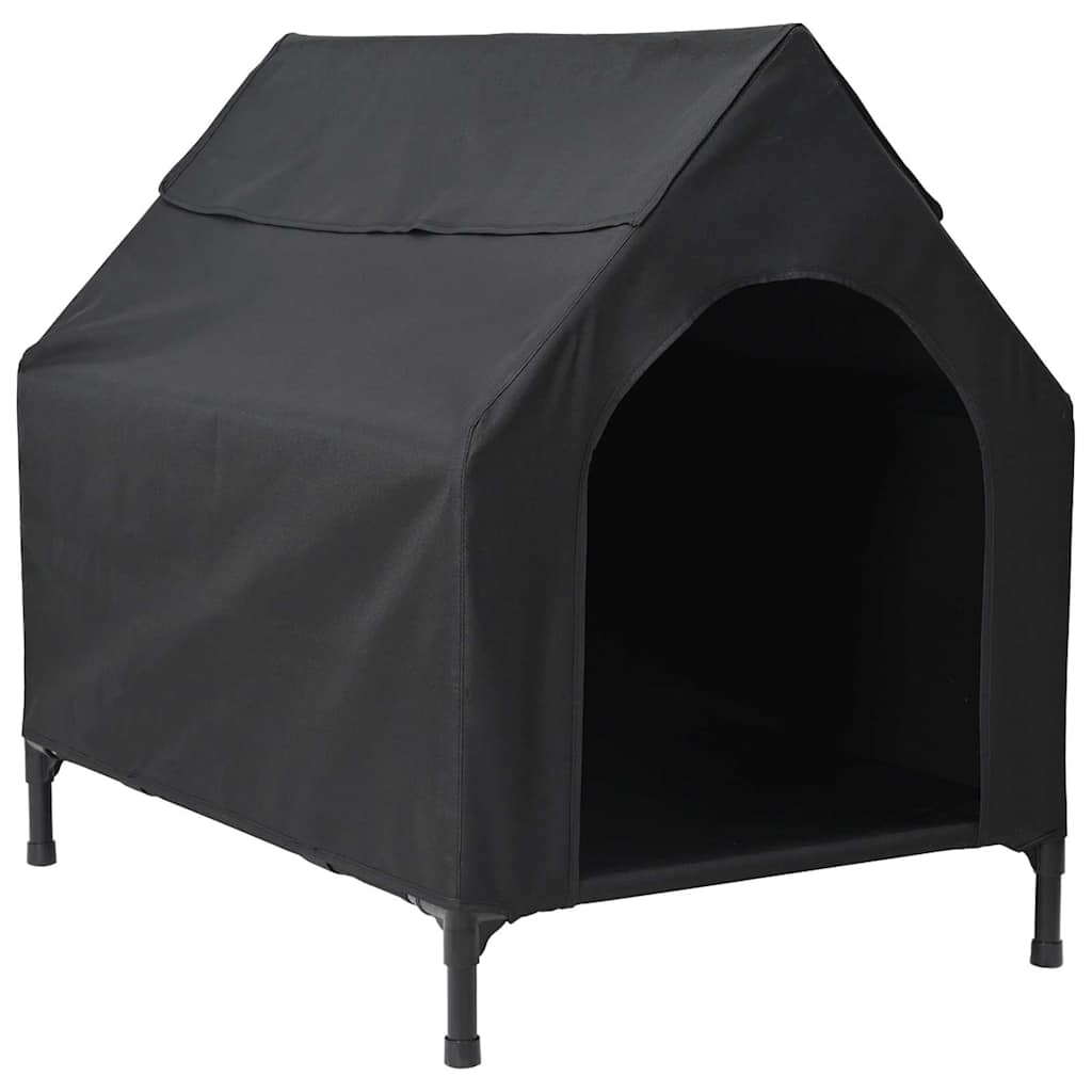 Haustierhaus Schwarz 90 x 65 x 83 cm Stahl