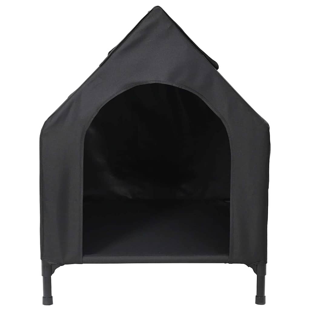 Haustierhaus Schwarz 90 x 65 x 83 cm Stahl