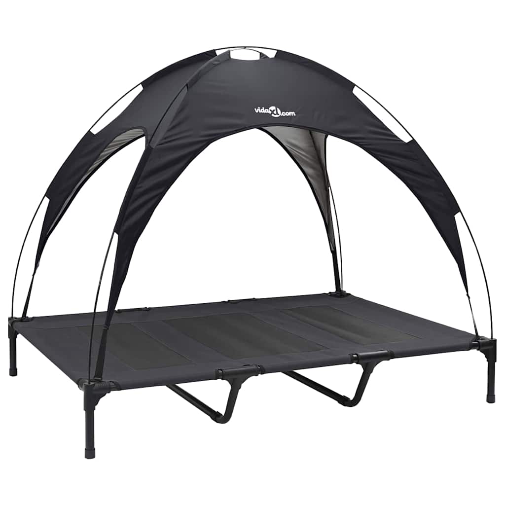 Hundebett Schwarz 122 x 93 x 106,5 cm Stahl