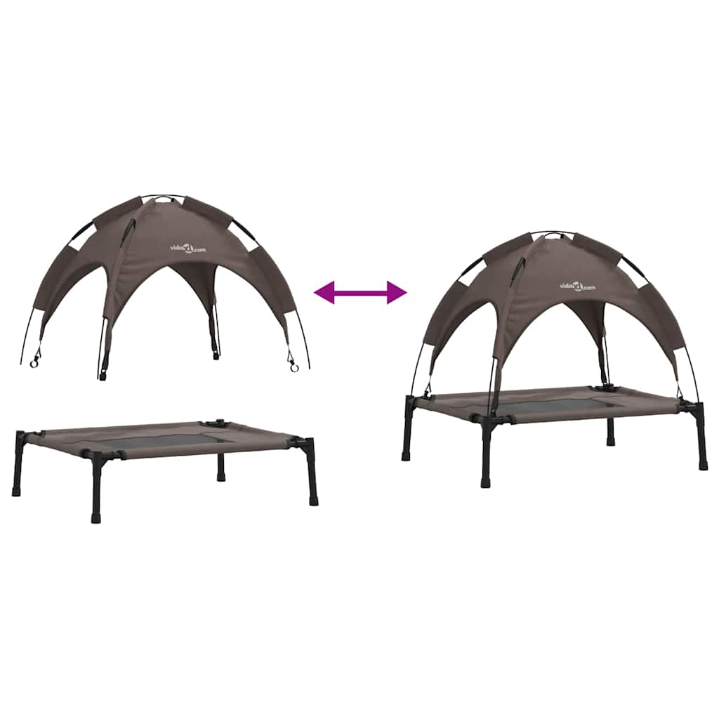 Hundebett Braun 76 x 62 x 70,5 cm Stahl