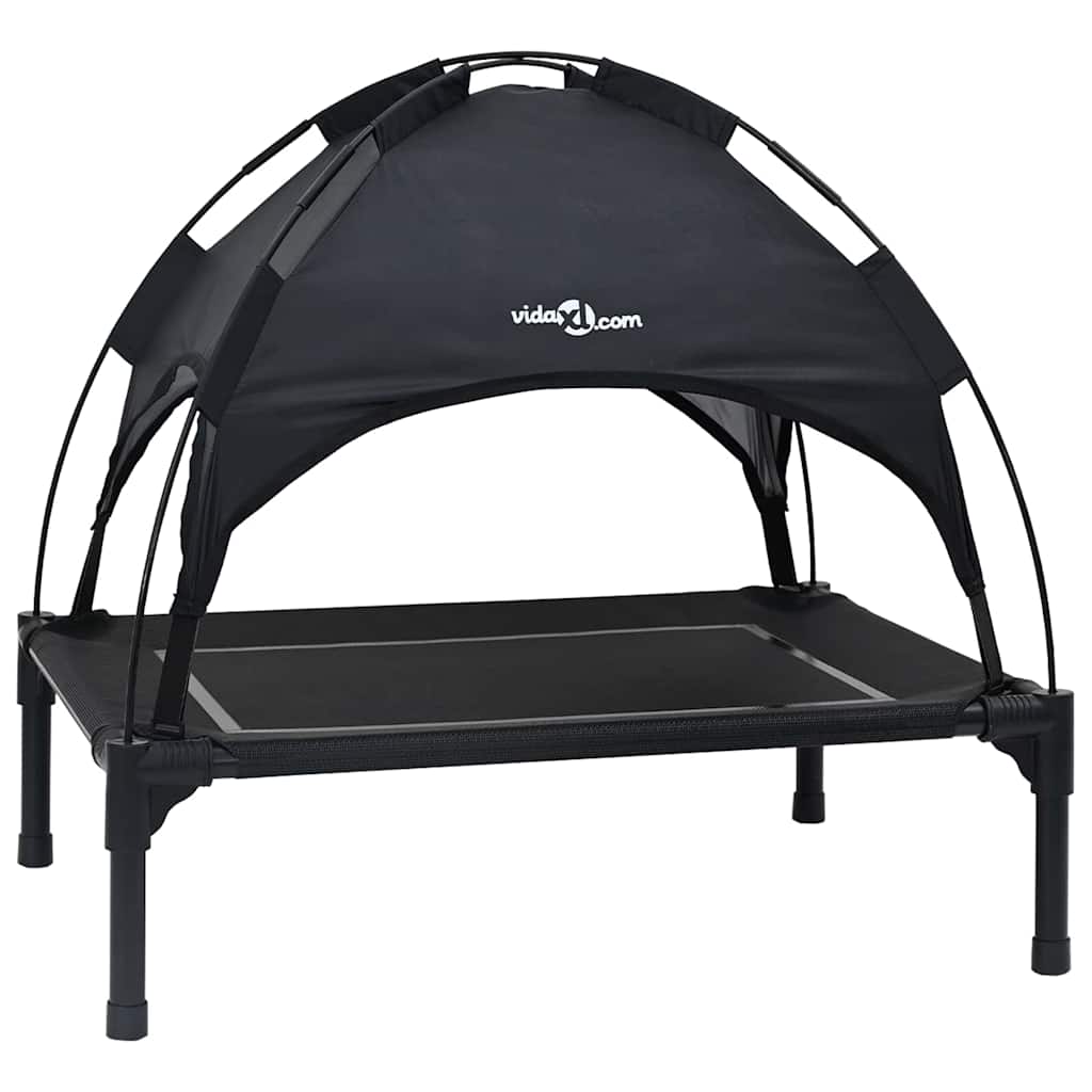 Hundebett Schwarz 63 x 49,5 x 60 cm Stahl