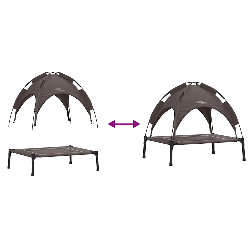 Hundebett Braun 63 x 49,5 x 60 cm Stahl