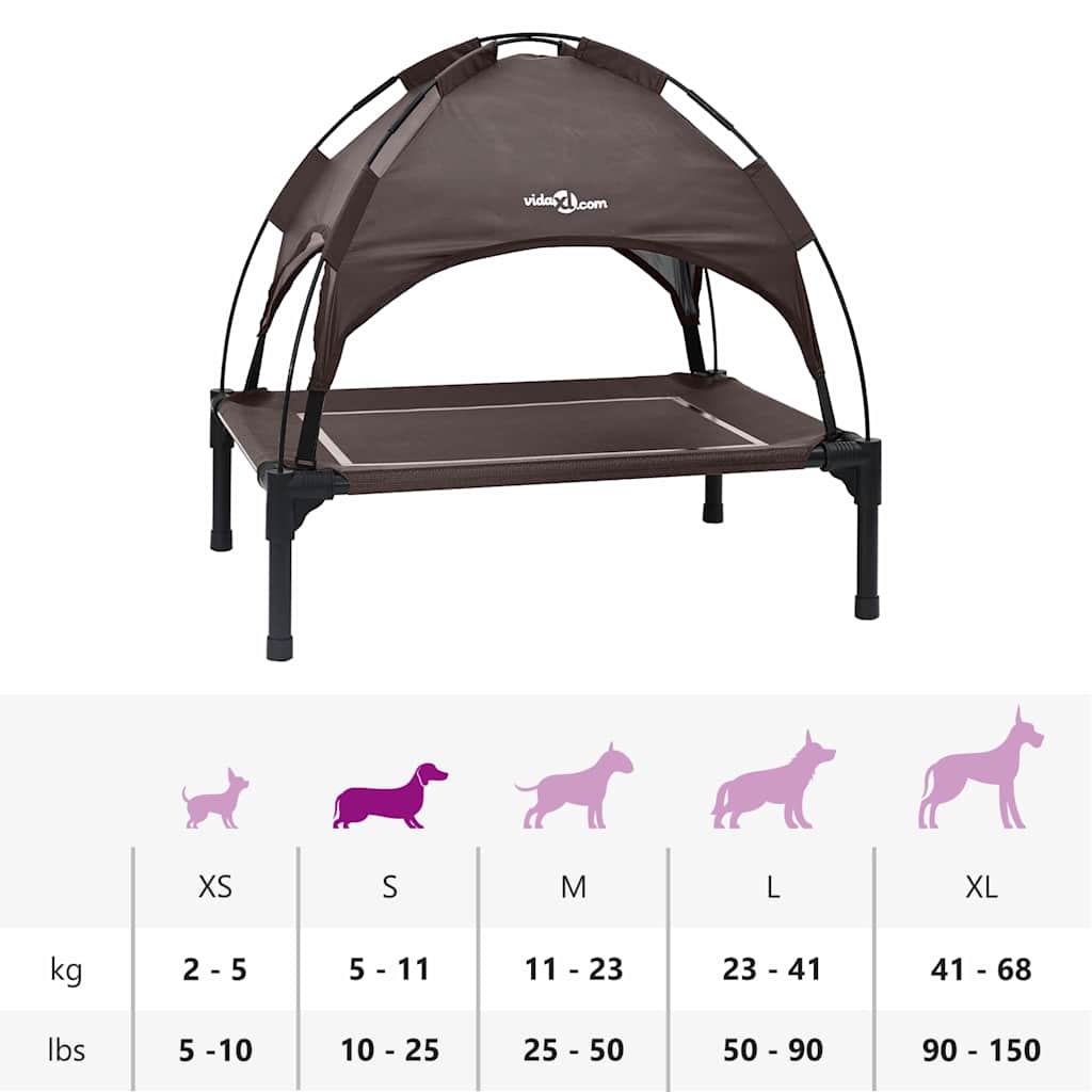Hundebett Braun 63 x 49,5 x 60 cm Stahl