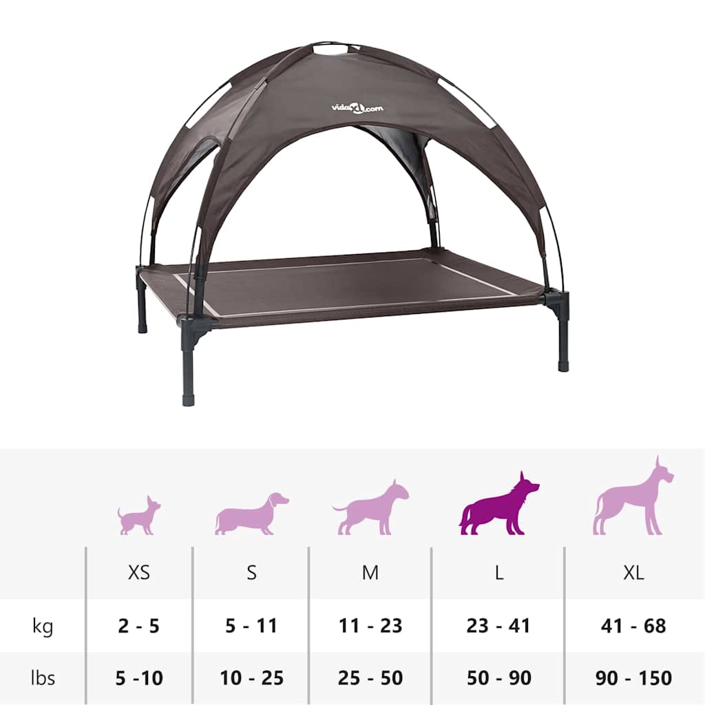Hundebett Braun 90 x 81 x 80,5 cm Stahl