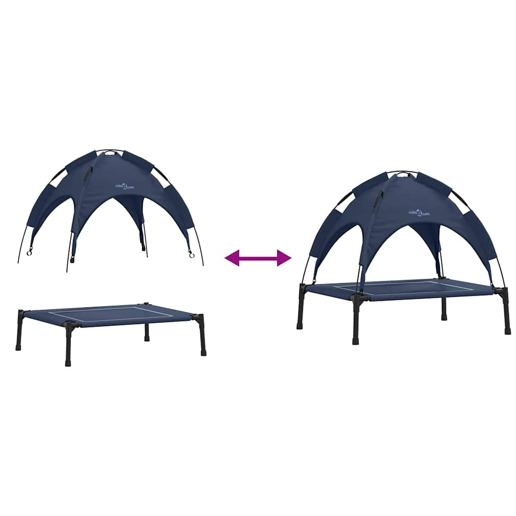 Hundebett Marineblau 71 x 64 x 71 cm Stahl