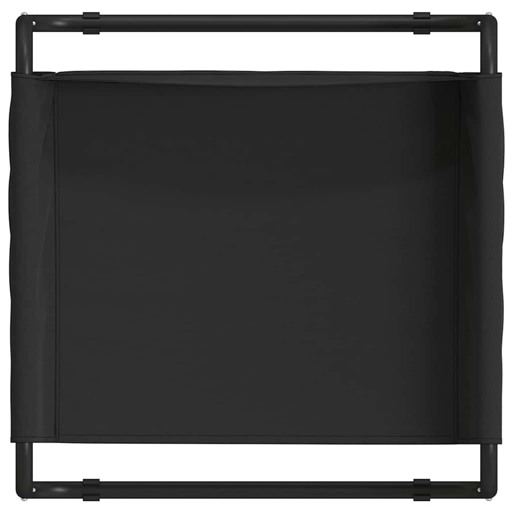 Hundebett Schwarz 75 x 75 x 30 cm Stahl