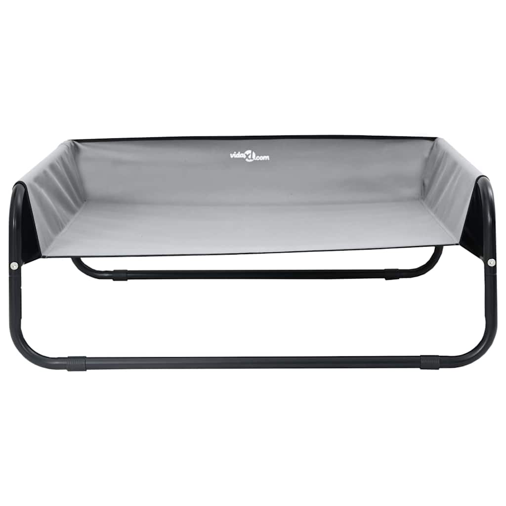 Hundebett Hellgrau 57 x 57 x 24 cm Stahl