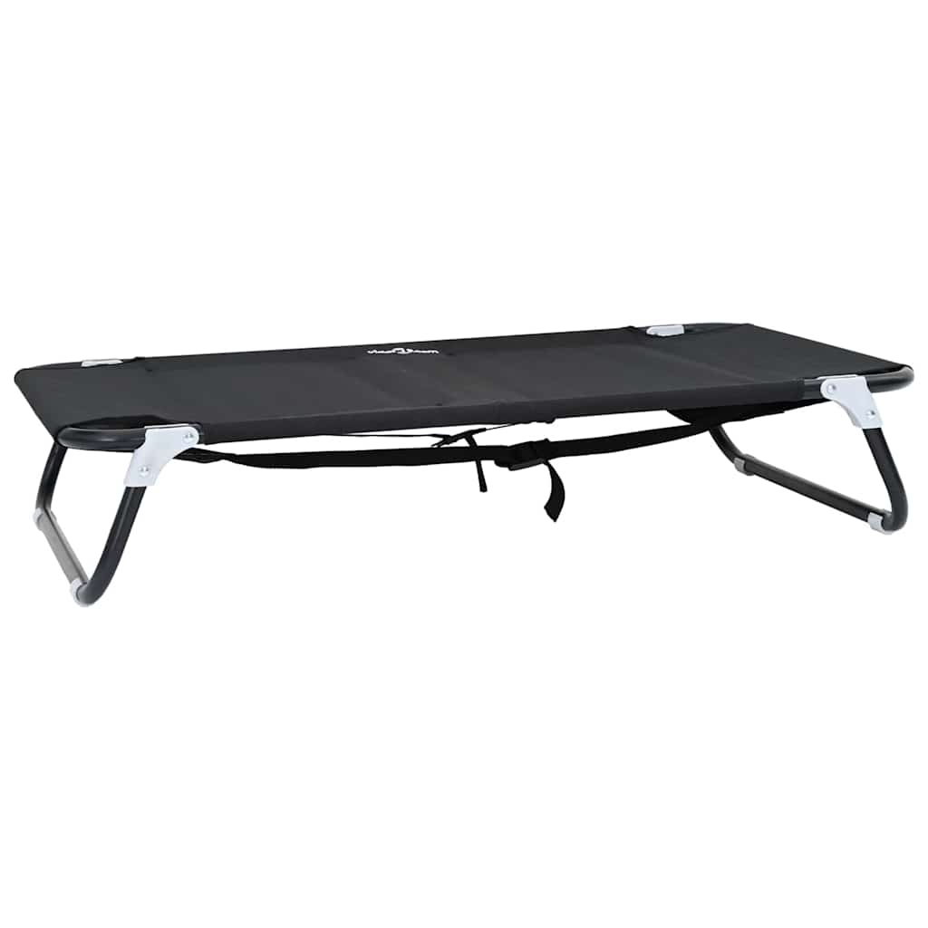Hundebett Schwarz 90 x 55 x 18 cm Stahl