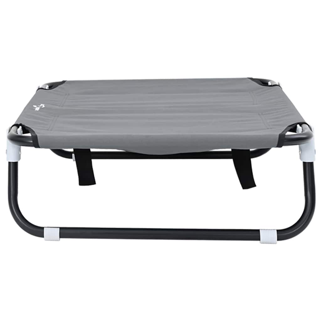 Hundebett Hellgrau 80 x 55 x 18 cm Stahl