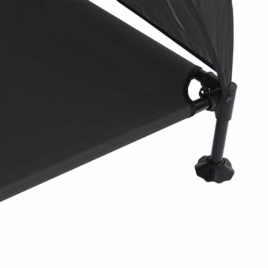 Hochgelegtes Hundebett Schwarz 127 x 81 x 108 cm