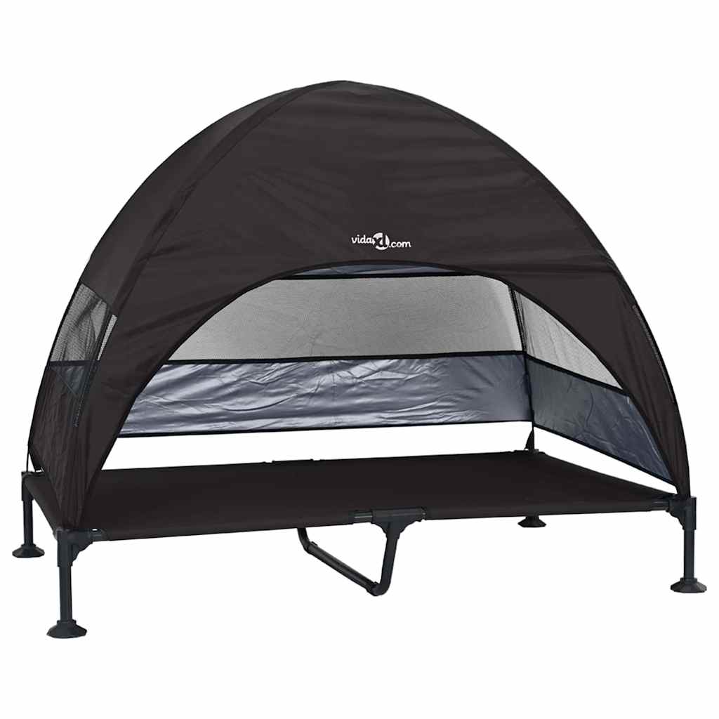 Hochgelegtes Hundebett Schwarz 127 x 81 x 108 cm