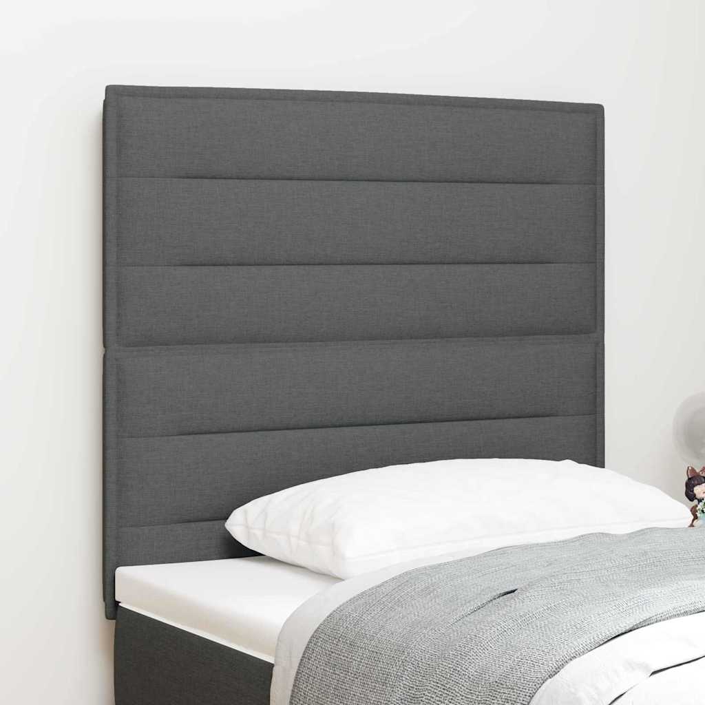 Kopfteil Dunkelgrau 90 cm Stoff