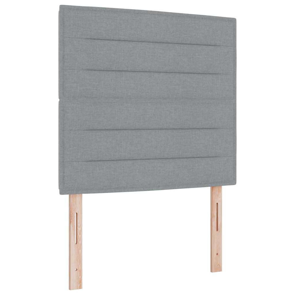 Kopfteil Hellgrau 100 cm Stoff