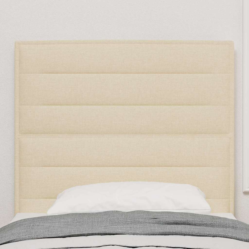 Kopfteil Creme 100 cm Stoff