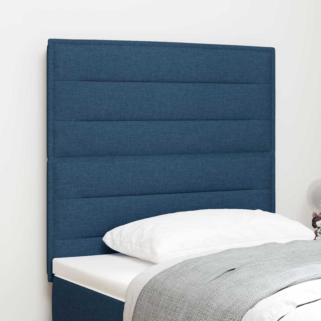 Kopfteil Blau 100 cm Stoff