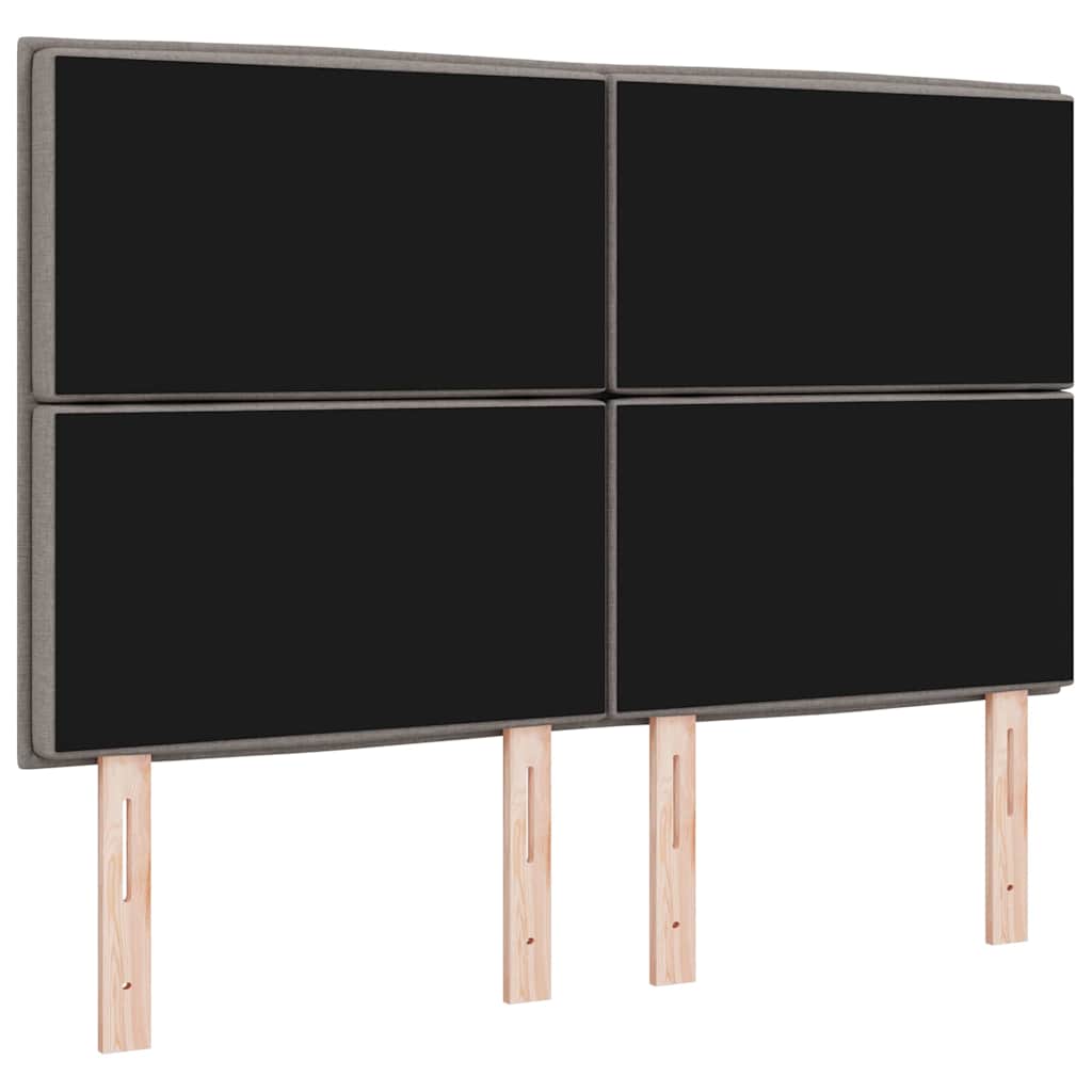 Kopfteil Taupe 144 cm Stoff