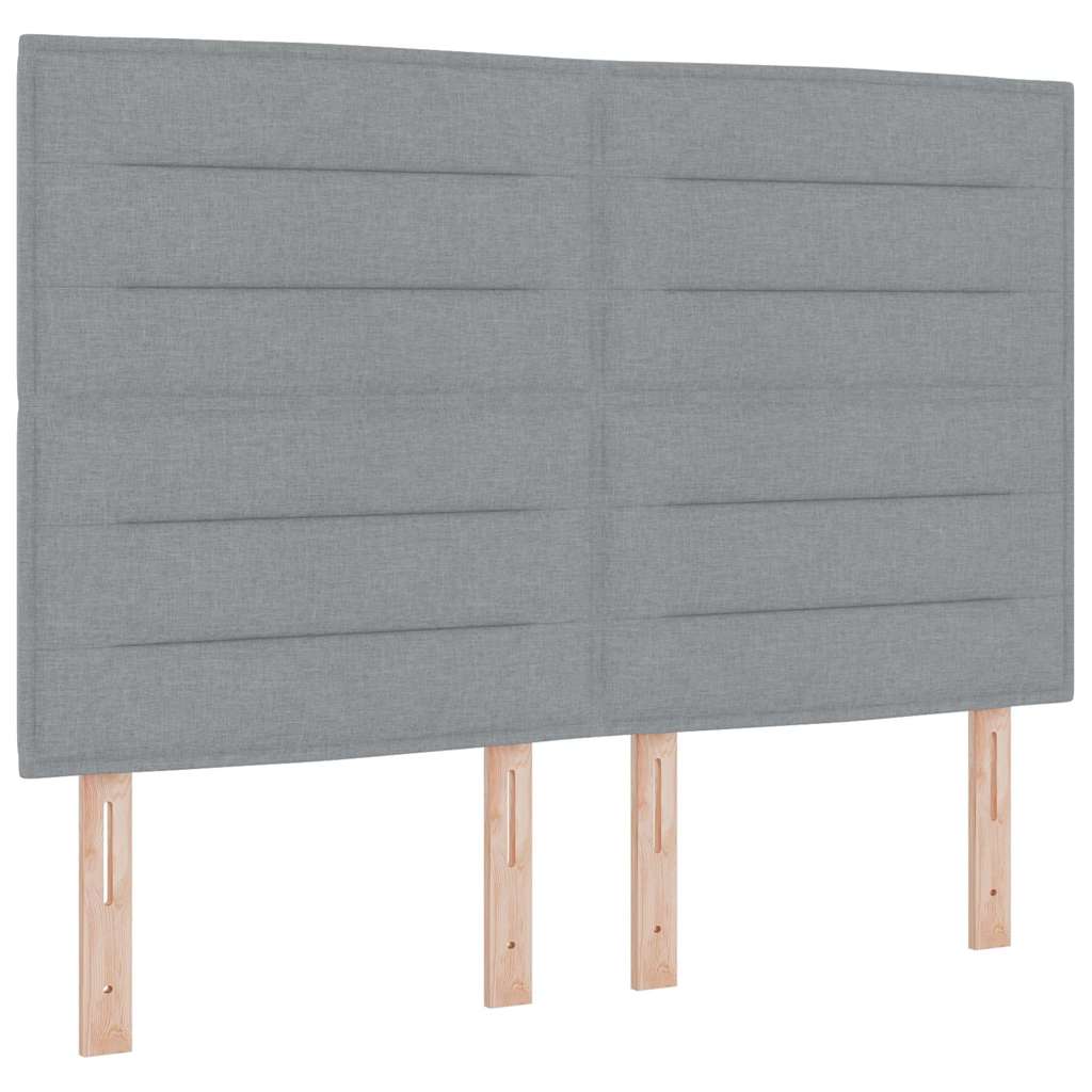 Kopfteil Hellgrau 160 cm Stoff
