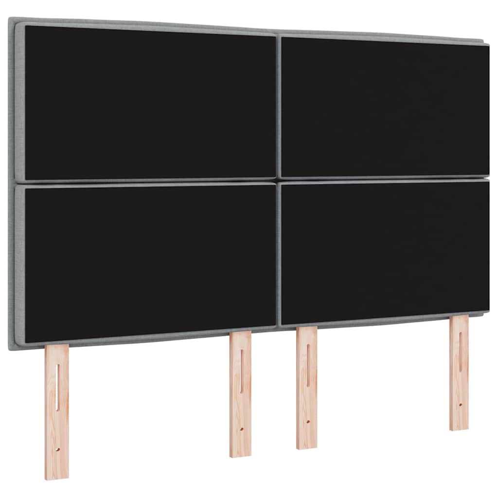 Kopfteil Hellgrau 160 cm Stoff