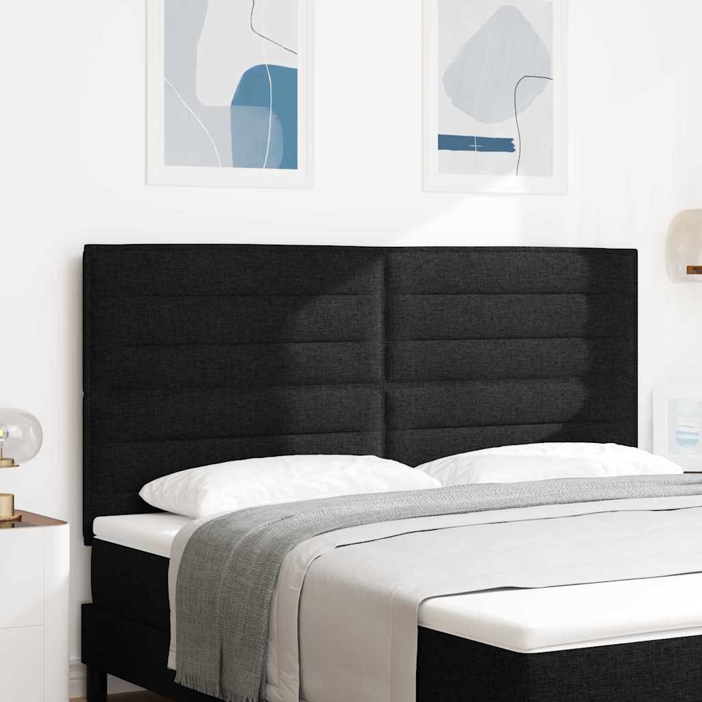 Kopfteil Schwarz 180 cm Stoff