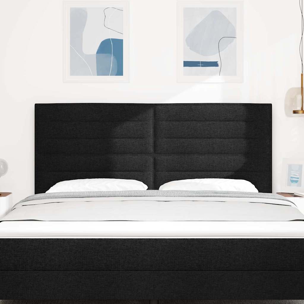 Kopfteil Schwarz 180 cm Stoff