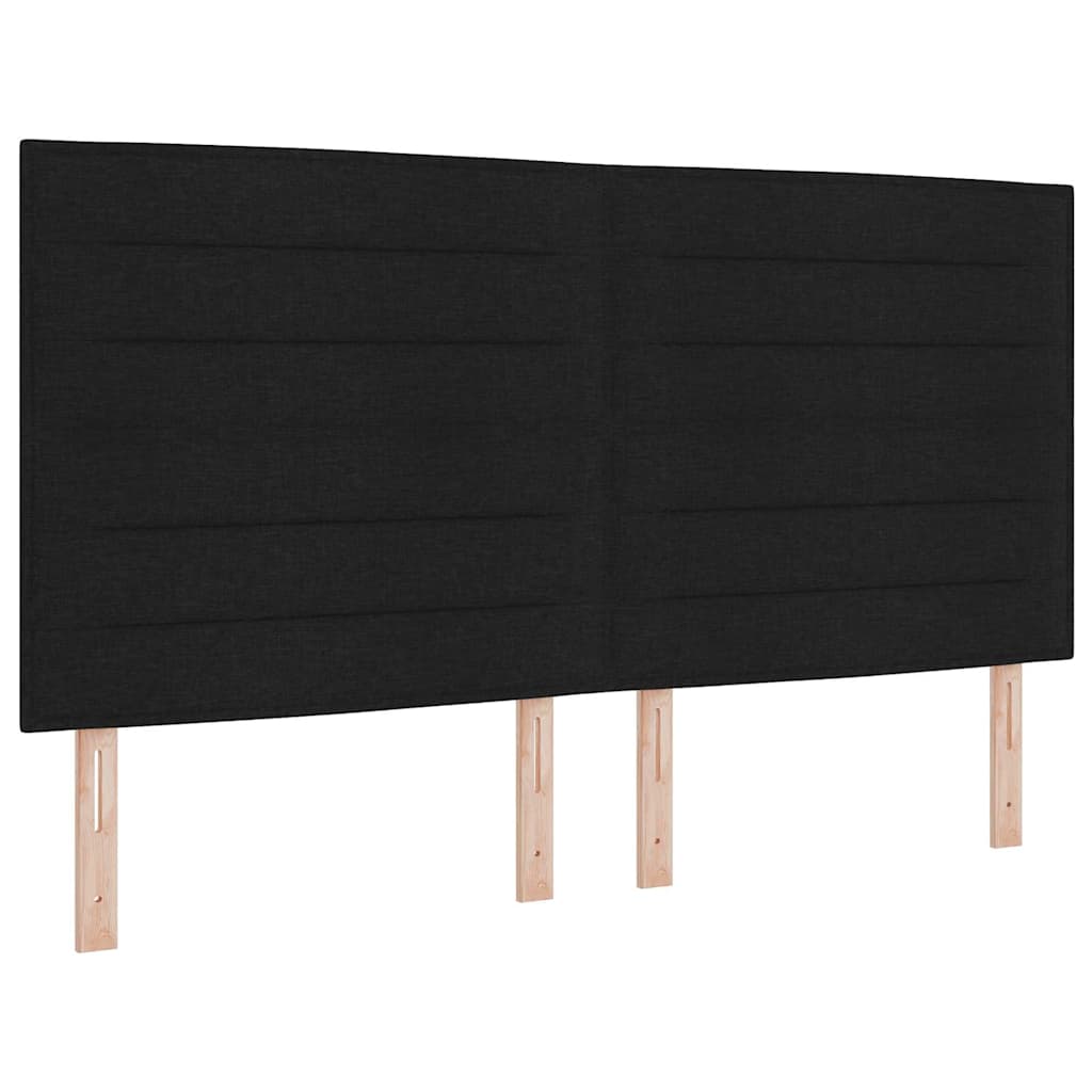 Kopfteil Schwarz 180 cm Stoff