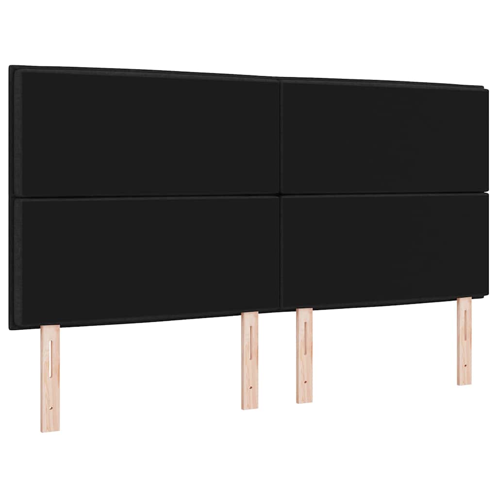 Kopfteil Schwarz 180 cm Stoff