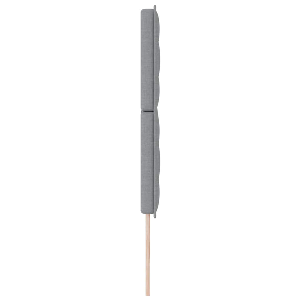 Kopfteil Hellgrau 200 cm Stoff