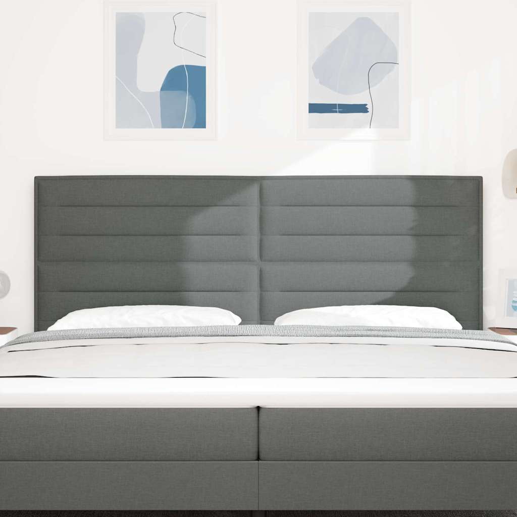 Kopfteil Dunkelgrau 200 cm Stoff