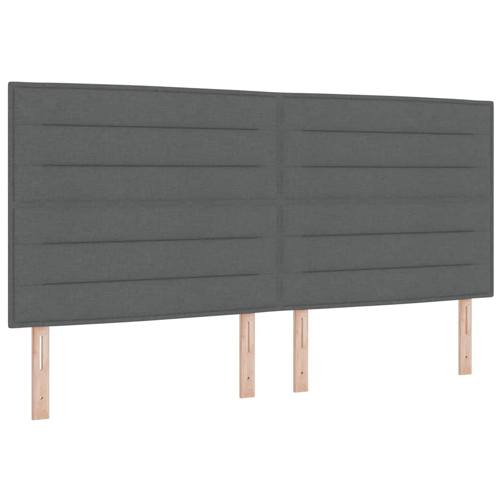 Kopfteil Dunkelgrau 200 cm Stoff